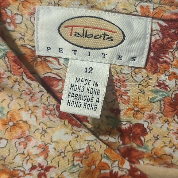 Ladies 12 Petite Multi-colored Floral Sleeveless Dress - Picture 4 of 5